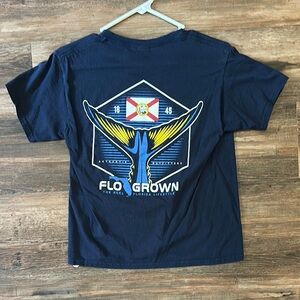 FloGrown Navy Graphic T-Shirt